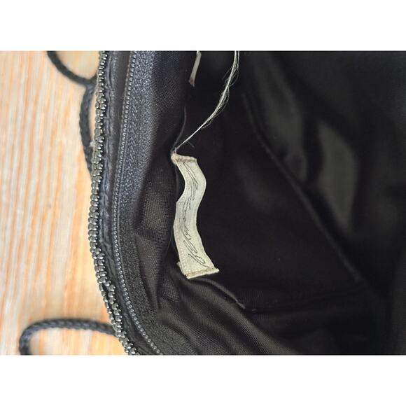 VTG Lord & Taylor Black Beaded Evening Bag Womens Small Purse Handbag Crossbody - Picture 6 of 12